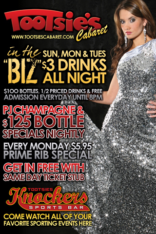 IN THE BIZ: Featured EVERY SUNDAY, MONDAY & TUESDAY at Tootsie's Cabaret